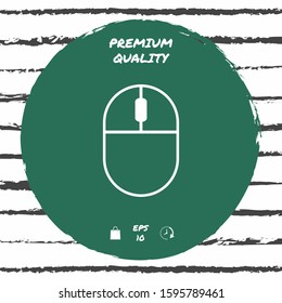 Computer mouse symbol icon. Graphic elements for your design