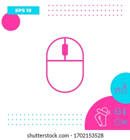 Computer mouse symbol icon. Graphic elements for your design