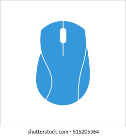 Computer mouse symbol sign line icon on background