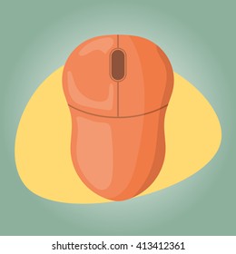 Computer mouse vector colorful icon