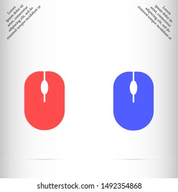 computer mouse vector eps 10 , Lorem ipsum flat design