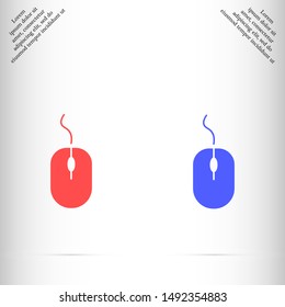 computer mouse vector eps 10 , Lorem ipsum flat design