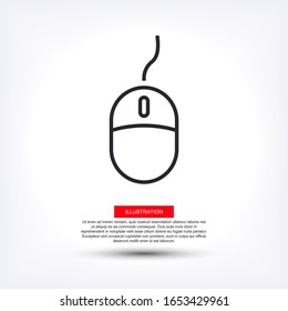 Computer mouse. Vector Eps 10 Design 