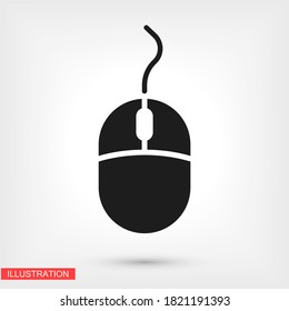 Computer mouse. Vector Eps 10 Design Flat Illustration best flashlight