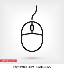 Computer mouse. Vector Eps 10 Design Flat Illustration best flashlight