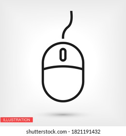 Computer mouse. Vector Eps 10 Design Flat Illustration best flashlight