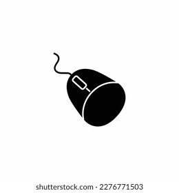 Computer mouse vector fill icon. filled flat sign for mobile concept and web design. Computer mouse glyph icon. Symbol, logo illustration. Vector graphics
