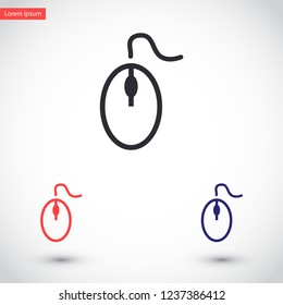 computer mouse vector icon 10 eps