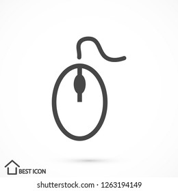 computer mouse vector icon 10 eps