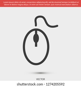 computer mouse vector icon 10 eps