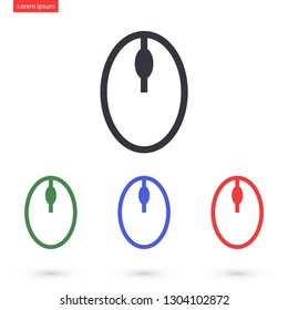 computer mouse vector icon 10 eps