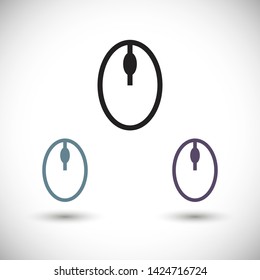 computer mouse vector icon 10 eps