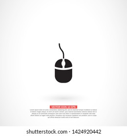 computer mouse vector icon 10 eps , Lorem ipsum Flat design