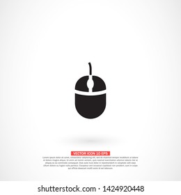 computer mouse vector icon 10 eps , Lorem ipsum Flat design
