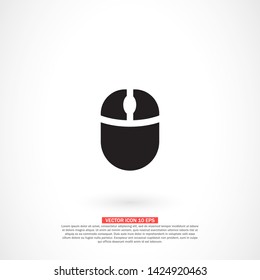 computer mouse vector icon 10 eps , Lorem ipsum Flat design