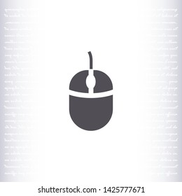 computer mouse vector icon 10 eps , Lorem ipsum Flat design