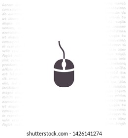 computer mouse vector icon 10 eps , Lorem ipsum Flat design