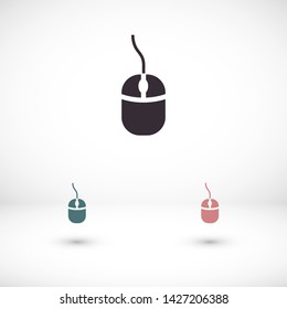 computer mouse vector icon 10 eps , Lorem ipsum Flat design
