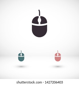 computer mouse vector icon 10 eps , Lorem ipsum Flat design