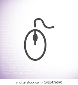 computer mouse vector icon 10 eps , Lorem ipsum Flat design