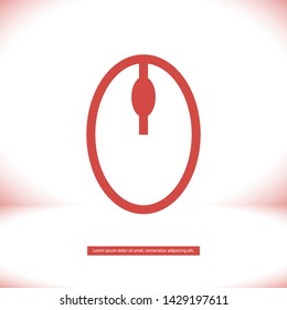 computer mouse vector icon 10 eps , Lorem ipsum Flat design