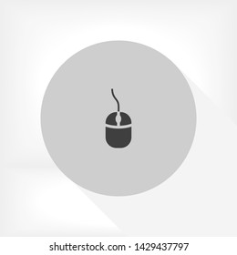 computer mouse vector icon 10 eps , Lorem ipsum Flat design
