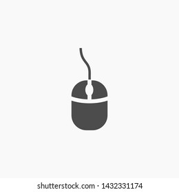 computer mouse vector icon 10 eps , Lorem ipsum Flat design