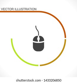 computer mouse vector icon 10 eps , Lorem ipsum Flat design