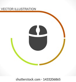 computer mouse vector icon 10 eps , Lorem ipsum Flat design