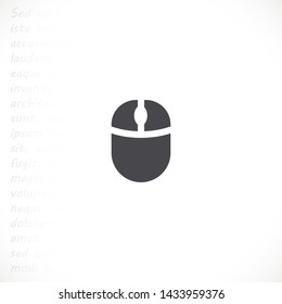 computer mouse vector icon 10 eps , Lorem ipsum Flat design