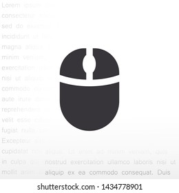 computer mouse vector icon 10 eps , Lorem ipsum Flat design