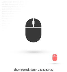 computer mouse vector icon 10 eps , Lorem ipsum Flat design