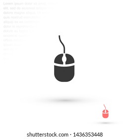 computer mouse vector icon 10 eps , Lorem ipsum Flat design