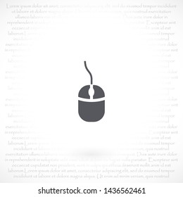 computer mouse vector icon 10 eps , Lorem ipsum Flat design