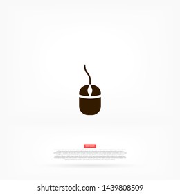 computer mouse vector icon 10 eps , Lorem ipsum Flat design