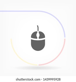 computer mouse vector icon 10 eps , Lorem ipsum Flat design