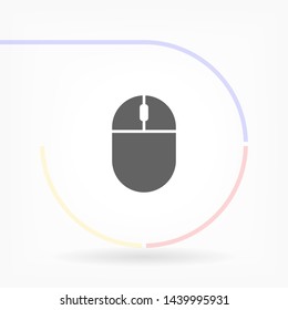 computer mouse vector icon 10 eps , Lorem ipsum Flat design
