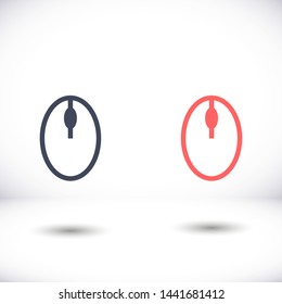 computer mouse vector icon 10 eps , Lorem ipsum Flat design
