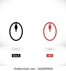 computer mouse vector icon 10 eps , Lorem ipsum Flat design