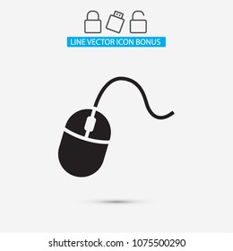Computer mouse Vector icon
