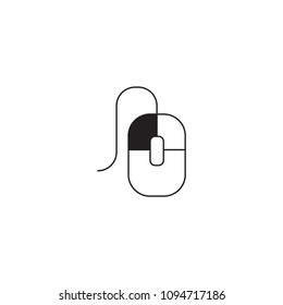 Computer mouse vector icon