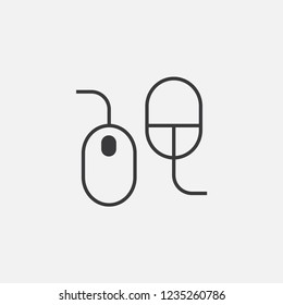 Computer mouse vector icon