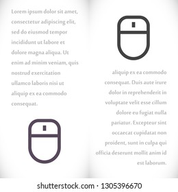 Computer mouse Vector icon