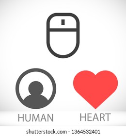 Computer mouse Vector icon