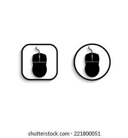 computer mouse - vector icon