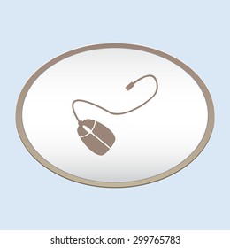 Computer mouse vector icon