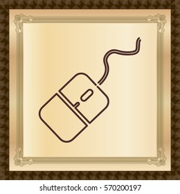 computer mouse vector icon