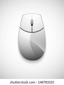 Computer mouse vector icon  illustration design