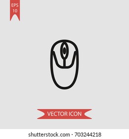 Computer mouse vector icon illustration symbol
