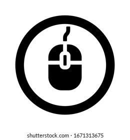 Computer mouse - Vector icon isolated